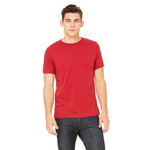 Bella + Canvas Unisex Jersey Short-Sleeve T-Shirt - Red, Canvas