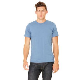 Bella + Canvas Unisex Jersey Short-Sleeve T-Shirt - Blue, Steel
