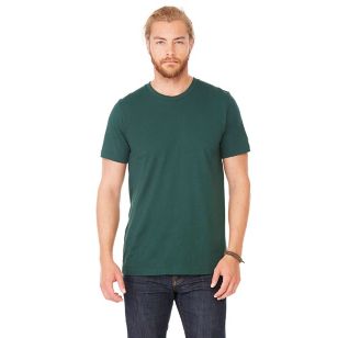 Bella + Canvas Unisex Jersey Short-Sleeve T-Shirt - Green, Forest (similar to PMS 349)