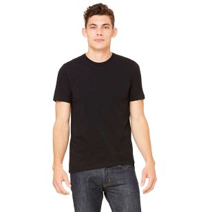 Bella + Canvas Unisex Jersey Short-Sleeve T-Shirt - Black
