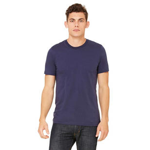 Bella + Canvas Unisex Jersey Short-Sleeve T-Shirt - Blue, Navy