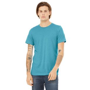 Bella + Canvas Unisex Triblend Dark T-Shirt - Aqua, Triblend