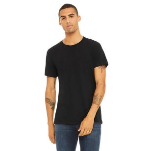 Bella + Canvas Unisex Triblend Dark T-Shirt - Black, Solid Triblend