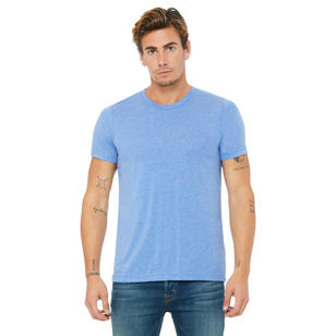 Bella + Canvas Unisex Triblend Dark T-Shirt - Blue, Triblend