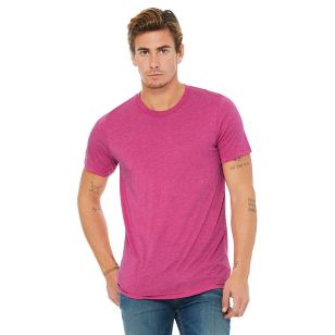 Bella + Canvas Unisex Triblend Dark T-Shirt - Berry, Triblend