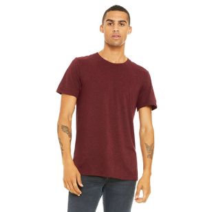 Bella + Canvas Unisex Triblend Dark T-Shirt - Red, Cardinal Triblend