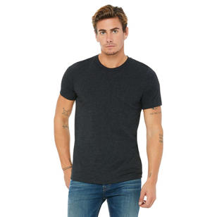 Bella + Canvas Unisex Triblend Dark T-Shirt - Charcoal, Black Triblend