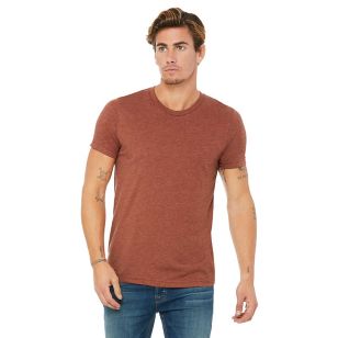 Bella + Canvas Unisex Triblend Dark T-Shirt - Clay, Triblend