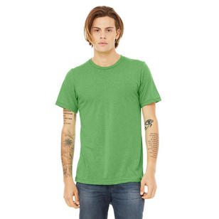 Bella + Canvas Unisex Triblend Dark T-Shirt - Green, Triblend