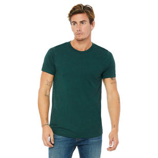 Bella + Canvas Unisex Triblend Dark T-Shirt - Emerald, Triblend