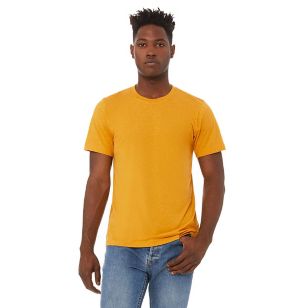 Bella + Canvas Unisex Triblend Dark T-Shirt - Mustard, Triblend