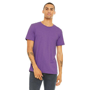 Bella + Canvas Unisex Triblend Dark T-Shirt - Purple, Triblend