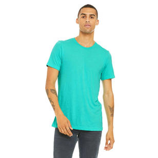 Bella + Canvas Unisex Triblend Dark T-Shirt - Green, Sea Triblend