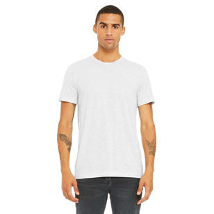 Bella + Canvas Unisex Triblend Dark T-Shirt - White, Flick Triblend