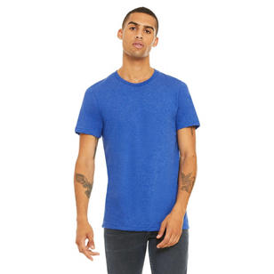 Bella + Canvas Unisex Triblend Dark T-Shirt - Blue, True Royal Triblend