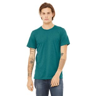 Bella + Canvas Unisex Triblend Dark T-Shirt - Teal, Triblend