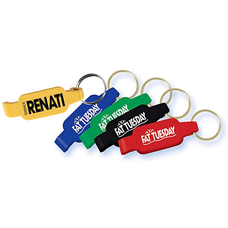 Wide Body Bottle Opener Key Tag - 