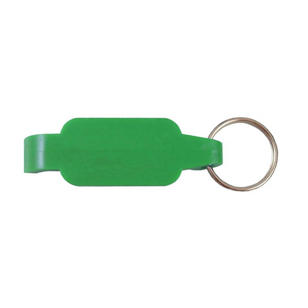 Wide Body Bottle Opener Key Tag - Green