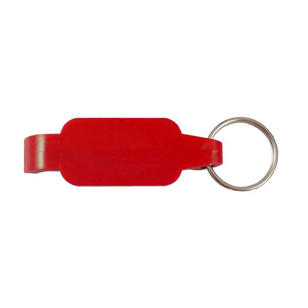 Wide Body Bottle Opener Key Tag - Red