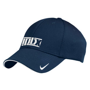 Nike Golf Dri-Fit Mesh Swoosh Flex Sandwich Cap - Dark/All - Blue, Navy