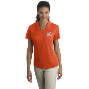 Nike Ladies  Dri-FIT Micro Pique 2.0 Polo - Orange, Team