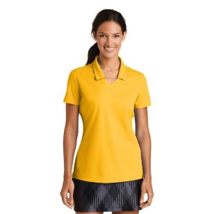 Nike Ladies  Dri-FIT Micro Pique 2.0 Polo - Gold, University