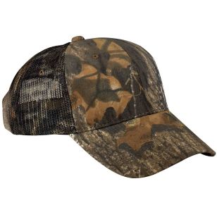 Port Authority Camouflage Series Dark Cap with Mesh Back - Mossy Oak New Break-Up