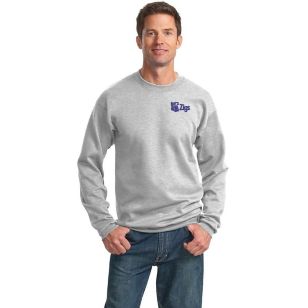 Port and Company 7.8 Oz. Crewneck Sweatshirt - Light/Heather - Ash