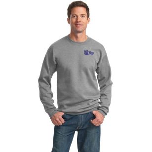 Port and Company 7.8 Oz. Crewneck Sweatshirt - Light/Heather - Gray, Heathered Athletic