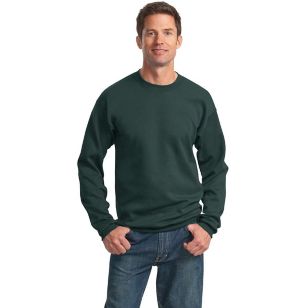Port and Company 7.8 Oz. Crewneck Sweatshirt - Dark/Colors - Green, Dark