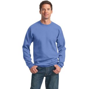 Port and Company 7.8 Oz. Crewneck Sweatshirt - Dark/Colors - Blue, Carolina