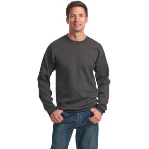 Port and Company 7.8 Oz. Crewneck Sweatshirt - Dark/Colors - Charcoal