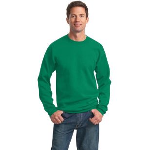 Port and Company 7.8 Oz. Crewneck Sweatshirt - Dark/Colors - Green, Kelly