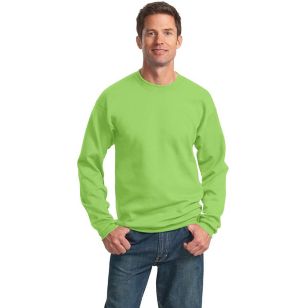 Port and Company 7.8 Oz. Crewneck Sweatshirt - Dark/Colors - Green, Lime
