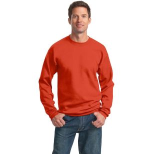 Port and Company 7.8 Oz. Crewneck Sweatshirt - Dark/Colors - Orange