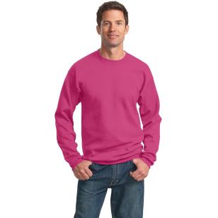 Port and Company 7.8 Oz. Crewneck Sweatshirt - Dark/Colors - Sangria