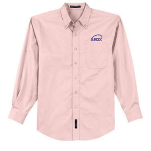 Port Authority Long Sleeve Easy Care Shirt - Dark/All - Pink, Light