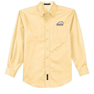 Port Authority Long Sleeve Easy Care Shirt - Dark/All - Yellow