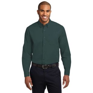 Port Authority Long Sleeve Easy Care Shirt - Dark/All - Green, Dark/Blue, Navy