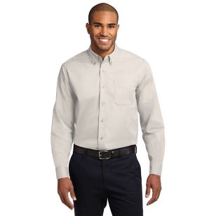 Port Authority Long Sleeve Easy Care Shirt - Dark/All - Stone, Light/Blue, Navy