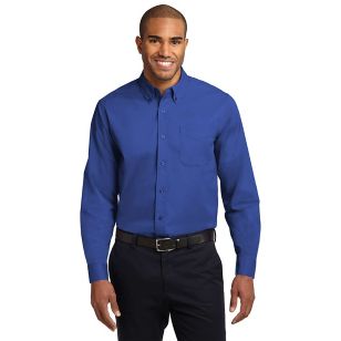 Port Authority Long Sleeve Easy Care Shirt - Dark/All - Blue, Royal/Blue, Navy