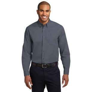 Port Authority Long Sleeve Easy Care Shirt - Dark/All - Gray, Steel/Stone, Light