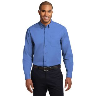 Port Authority Long Sleeve Easy Care Shirt - Dark/All - Blue, Ultramarine