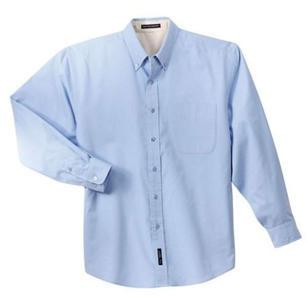 Port Authority Long Sleeve Easy Care Shirt - Dark/All - Blue, Light/Stone