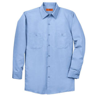 Red Kap Long Sleeve Industrial Work Shirt - Dark/Colors - Blue, Light