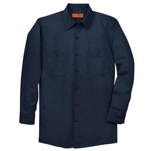 Red Kap Long Sleeve Industrial Work Shirt - Dark/Colors - Blue, Navy