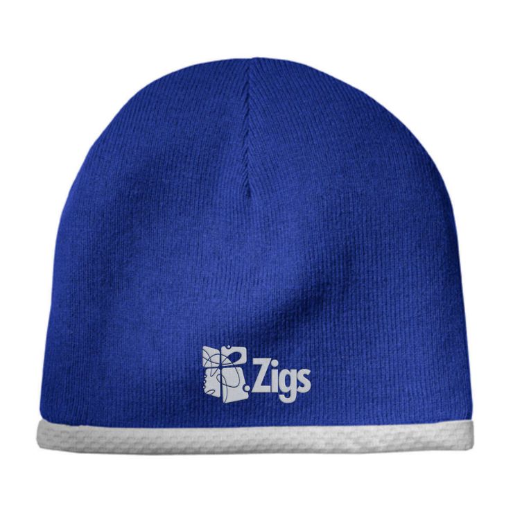 Sport-Tek Performance Knit Cap - Dark/All - Blue, True Royal