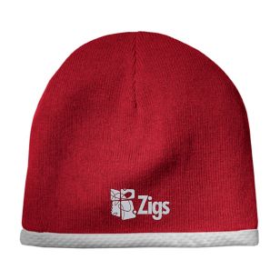 Sport-Tek Performance Knit Cap - Dark/All - Red, True