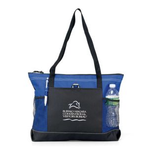 Select Zippered Tote - Blue, Royal