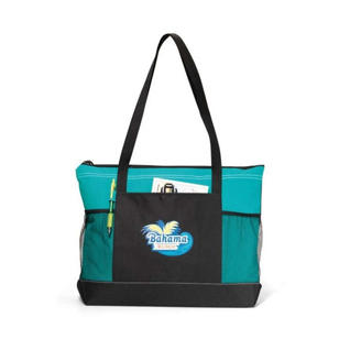 Select Zippered Tote - Turquoise